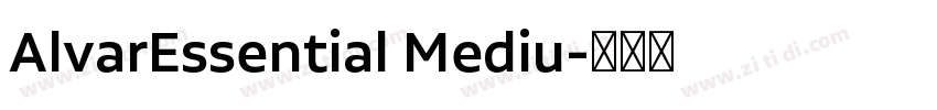 AlvarEssential Mediu字体转换